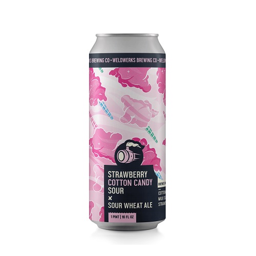 ウェルドワークス / ストロベリーコットンキャンディサワー (Sour Wheat Ale) 473ml缶 [WeldWerks / Strawberry Cotton Candy Sour]