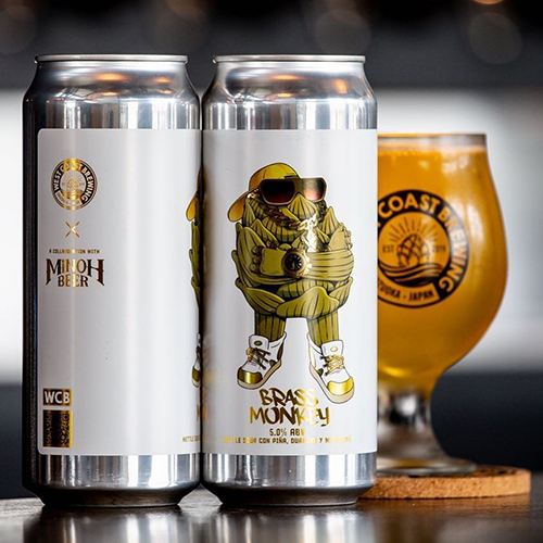 ウエストコーストブルーイング x 箕面ビール / ブラス・モンキー (Kettle Sour Con Pi&ntilde;a, Durazno y Maracuy&aacute) 500ml缶 [West Coast Brewing x Minoh Beer / Brass Monkey]