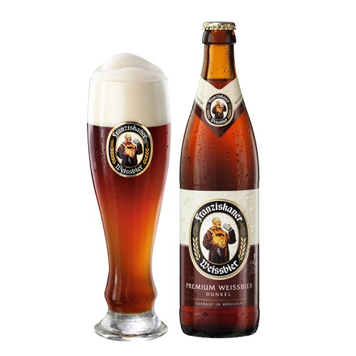 フランツィスカーナー ヴァイスドゥンケル 500ml瓶/20本 [Franziskaner Hefe-Weissbier Dunkel]