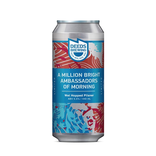 ディーズブルーイング / ア ミリオン ブライト アンバサダー オブ モーニング (Wet Hopped Pilsner) 440ml缶 [Deeds Brewing / A Million Bright Ambassadors of Morning]