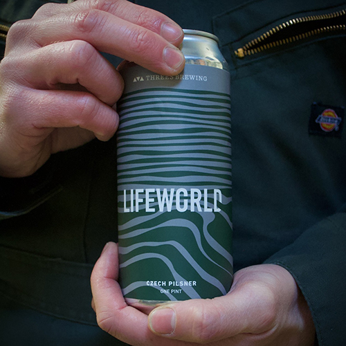 スリーズブリューイング / ライフワールド (12 Plato Czech Pilsner) 473ml缶 [Threes Brewing / Lifeworld]