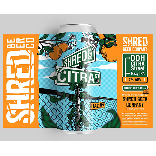 シュレッド / DDHシトラストリート (Hazy IPA) 473ml缶 [Shred Beer Company / DDH Citra Street]