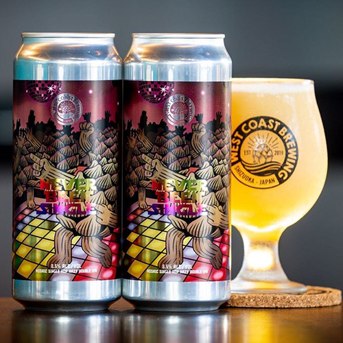 ウエストコーストブルーイング / ネバービーンシングル (Mosaic Single Hop Hazy Double IPA) 500ml缶 [West Coast Brewing / Never Been Single]