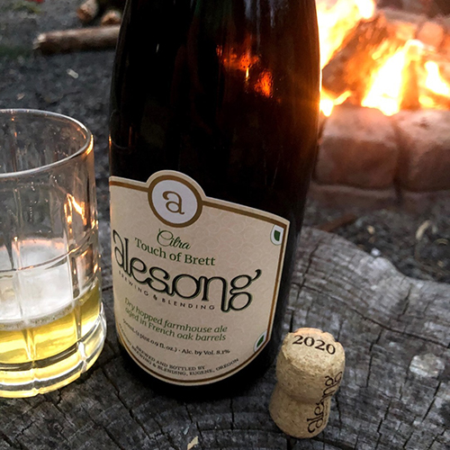 エールソング / タッチオブブレット 2021 (Dry-hopped Farmhouse Ale) 500ml瓶 [Alesong / Touch of Brett '21]