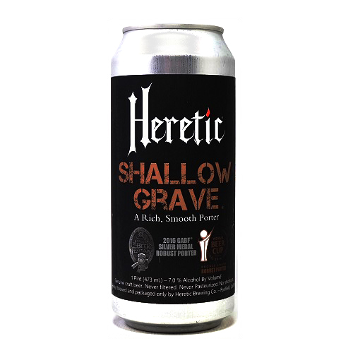 ヘレティック / シャロウグレイヴ (Robust Porter) 473ml缶 [Heretic Brewing / Shallow Grave]
