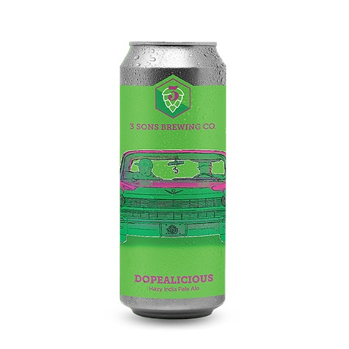 (空輸) スリーサンズ / ドープリシャス (DDH Hazy IPA) 473ml缶 [3 Sons Brewing Company / Dopealicious]