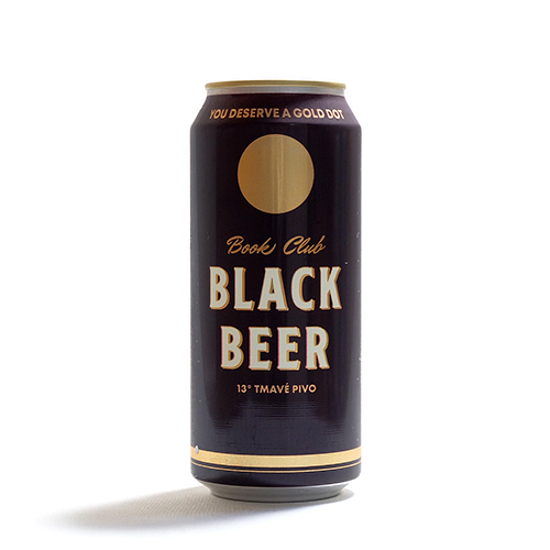 ゴールドドットビア / ブッククラブ・ブラックビア (Czech Dark Lager / 13°Tmavé Pivo) 473ml缶 [Gold Dot Beer / Book Club Black Beer]