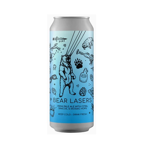 ヒドゥンスプリングス / ベアーレーザーズ (West Coast Style IPA) 473ml缶 [Hidden Springs / Bear Lasers]