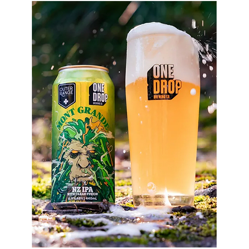 ワンドロップ x アウターレンジ / モングランデ (NZ IPA with Clean Fusion) 440ml缶 [One Drop x Outer Range / Mont Grande]