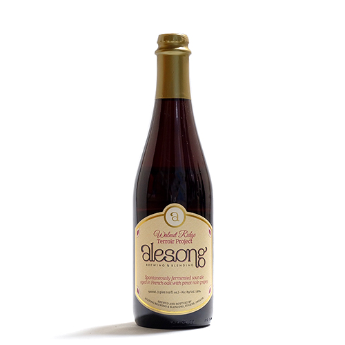 エールソング / テロワールプロジェクト: ウォールナットリッジ 2023 (Spontaneously fermented sour ale aged in French oak with pinot noir grapes) 500ml瓶 [Alesong / Terroir Project: Walnut Ridge 2023]
