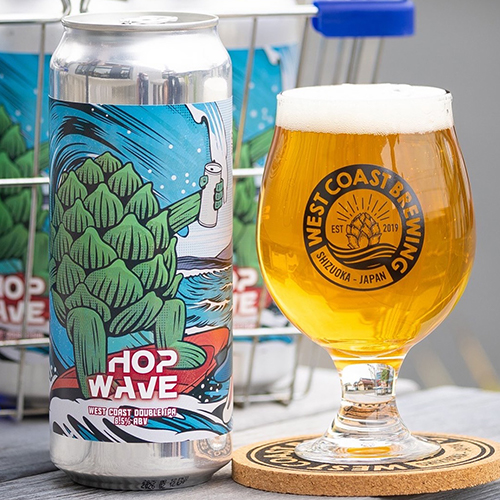 ウエストコーストブルーイング / ホップ・ウェーブ (West Coast Double IPA) 510ml缶 [West Coast Brewing / Hop Wave]