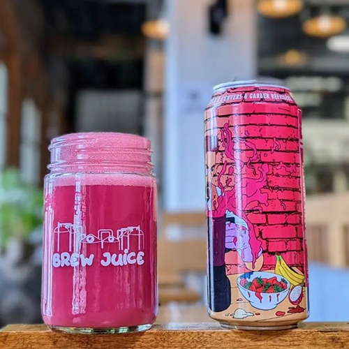 ブリュースキー / ブリュージュース・バナナ・ストロベリー・ドラゴンフルーツ (Smoothie Sour) 473ml缶 [BreWskey / BREW JUICE BANANE, FRAISE, PITAYA]