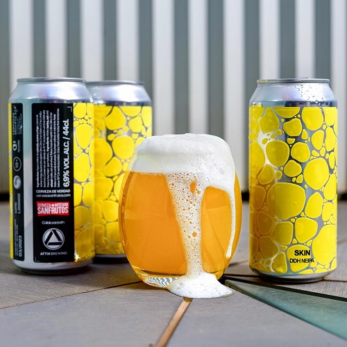 サンフルートス x アティック / スキン (DDH New England IPA) 440ml缶 [Cerveza SanFrutos x Attik Brewing / Skin]