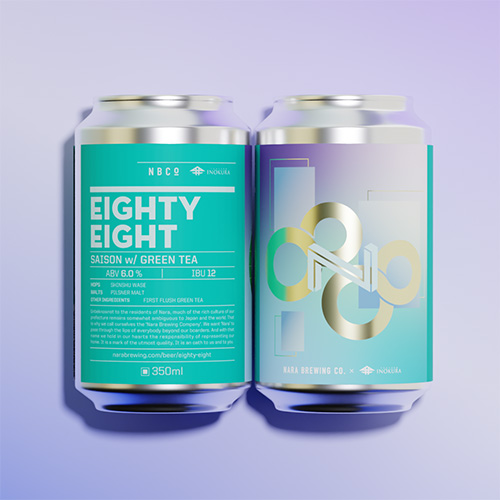 奈良醸造 / エイティエイト (Saison w/ Green Tea) 350ml缶 [Nara Brewing Co. / EIGHTY EIGHT]