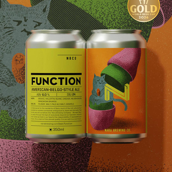奈良醸造 / ファンクション (American-Belgo-Style Ale) 350ml缶 [Nara Brewing Co. / FUNCTION]