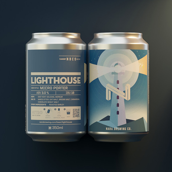 奈良醸造 / ライトハウス (Micro Porter (Nitro)) 350ml缶 [Nara Brewing Co. / LIGHTHOUSE]