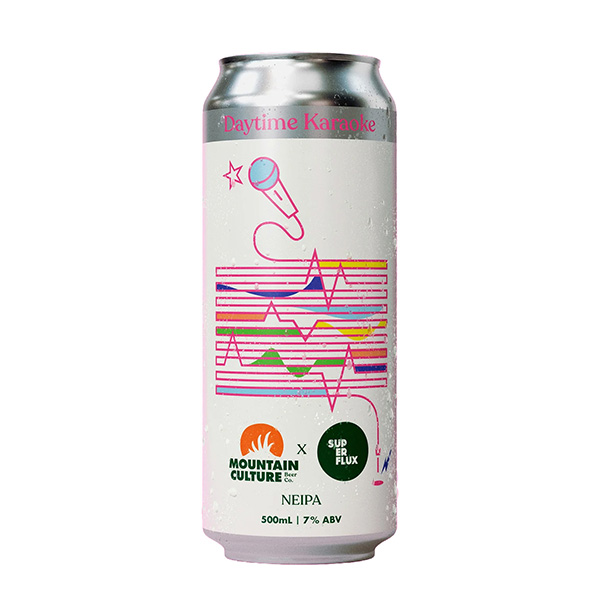 マウンテンカルチャー x スーパーフラックス / デイタイム・カラオケ (New England IPA) 500ml缶 [Mountain Culture x Superflux / Daytime Karaoke]