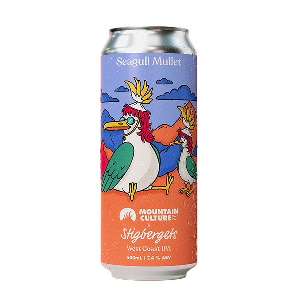 マウンテンカルチャー x スティグベルゲッツ / シーガル・マレット (West Coast IPA) 500ml缶 [Mountain Culture x Stigbergets / Seagull Mullet]