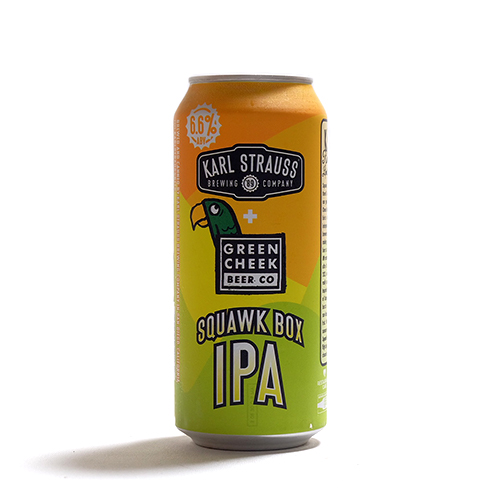 カールストラウス x グリーンチーク / スクワークボックスIPA 473ml缶 [Karl Strauss x Green Cheek / Squawk Box IPA]