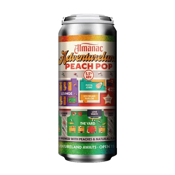 アルマナック / アドベンチャーランド・ピーチポップ (Fruited Wheat Ale) 473ml缶 [Almanac Beer Co. / Adventureland Peach Pop]