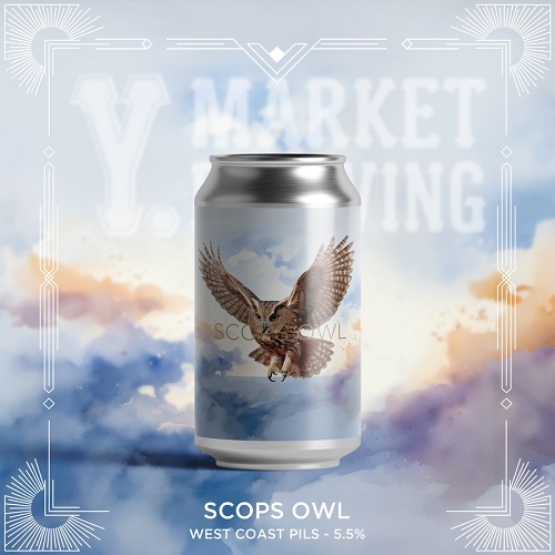 インクホーン x ワイマーケット / スコップスアウル (West Coast Pils) 355ml缶 [Inkhorn Brewing x Y. Market Brewing / Scops Owl]