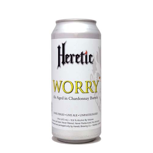 ヘレティック / ウォーリー (Barrel-aged Belgium Golden Blonde) 473ml缶 [Heretic Brewing / Worry]