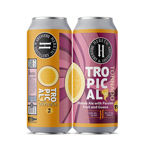 ヘレティック / トロピカルトルネード (Blonde Ale with Passion Fruit & Guava) 473ml缶 [Heretic / Tropical Tornado]
