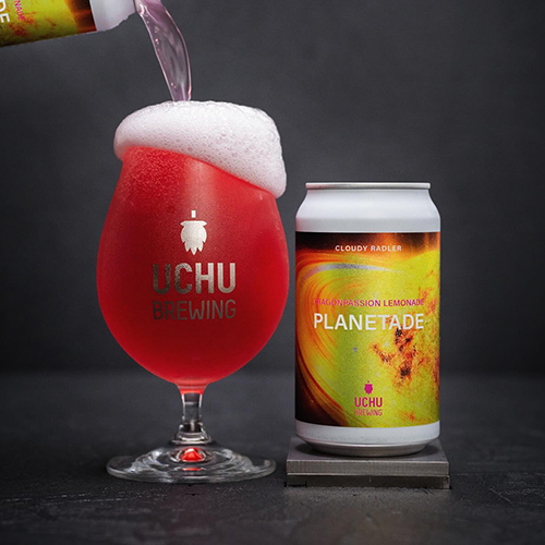 うちゅうブルーイング / プラネテード・ドラゴンパッション・レモネード (Cloudy Radler) 350ml缶 [UCHU BREWING / PLANETADE DRAGONPASSION LEMONADE]
