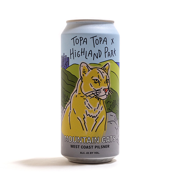 トパトパ x ハイランドパーク / マウンテンキャッツ (West Coast Pilsner) 473ml缶 [Topa Topa x Highland Park / Mountain Cats]
