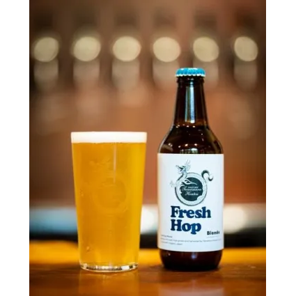 志賀高原ビール / フレッシュホップ・ブロンド (Blonde Ale / Fresh Hop Ale) 330ml瓶 [Shiga Kogen Beer / Fresh Hop Blonde]