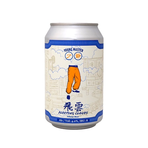 ヤングマスター / フリーティング クラウズ 飛雲 (Wheat Beer) 330ml缶 [Young Master Brewery 少爺啤酒廠 / Fleeting Clouds 飛雲]