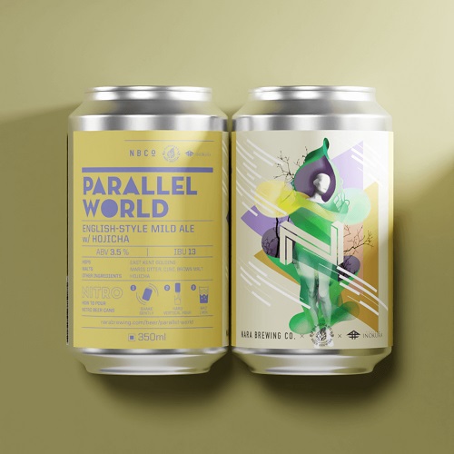 奈良醸造 x 反射炉ビヤ / パラレルワールド (English Mild Ale w/Hojicha (Nitro)) 350ml缶 [Nara Brewing Co. x Hansharo Beer / PARALLEL WORLD]