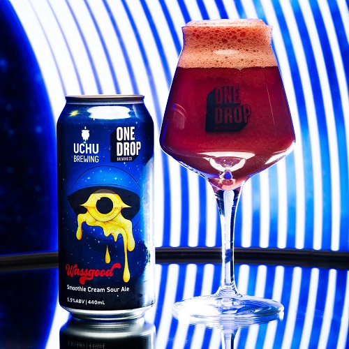 ワンドロップ x うちゅうブルーイング / ワスグッド (Smoothie Cream Sour Ale) 440ml缶 [One Drop x UCHU BREWING / Wassgood]