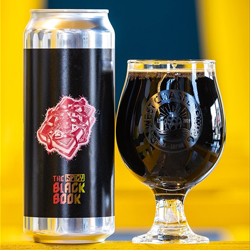 ウエストコーストブルーイング / ザ・スパイシー・ブラック・ブック (Imperial Stout w/Cacao Nibs, Vanilla Beans, Cinnamon and Carolina Reaper) 510ml缶 [West Coast Brewing / The Spicy Black Book]