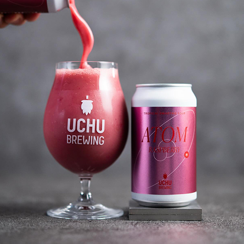 うちゅうブルーイング / アトム・ラズベリー (Tropical Smoothie Sour) 350ml缶 [UCHU BREWING / ATOM RASPBERRY]