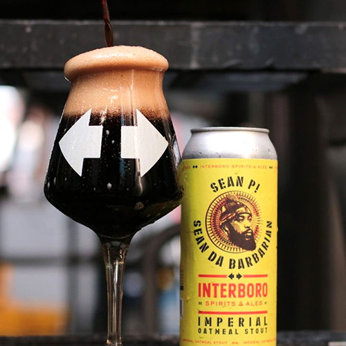インターボロ / ショーン ダ バーバリアンズ (Imperial Oat Meal Stout) 473ml缶 [Interboro / Sean Da Barbarian's]