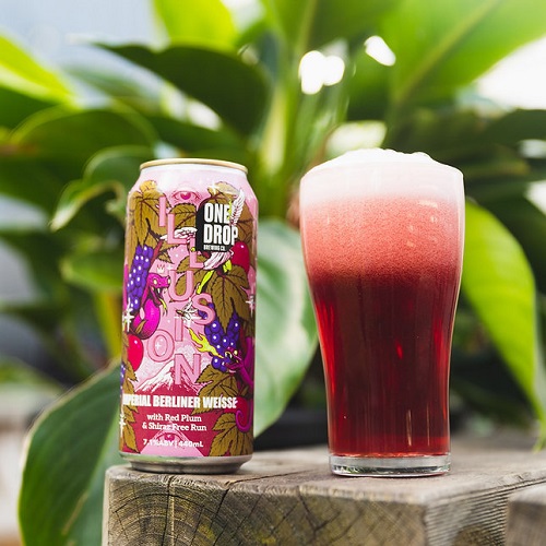 ワンドロップ / イリュージョン インペリアルベルリナーヴァイセ (Imperial Fruited Berliner Weisse) 440ml缶 [One Drop / Illusion Imperial Berliner Weisse]