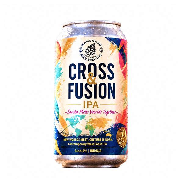 反射炉ビヤ / クロス&フュージョンIPA (Contemporary West Coast IPA) 350ml缶 [Hansharo Beer / CROSS & FUSION IPA]