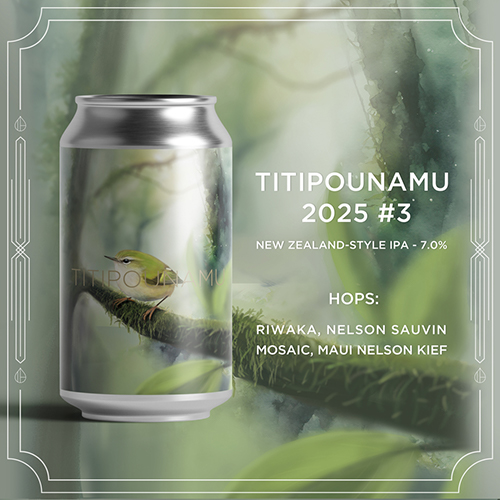 インクホーンブルーイング / ティティプゥナム 2025 #3 (New Zealand-style IPA) 355ml缶 [Inkhorn Brewing / Titipounamu 2025 #3]
