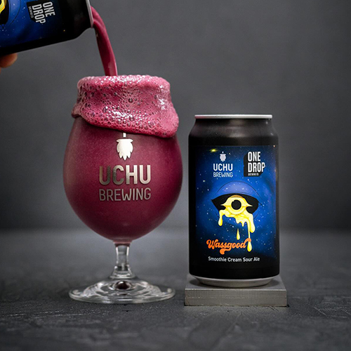 うちゅうブルーイング x ワンドロップ / ワスグッド (Smoothie Cream Sour Ale) 350ml缶 [UCHU BREWING x One Drop / Wassgood]