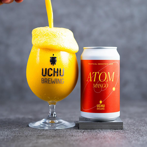 うちゅうブルーイング / アトム・マンゴー (Tropical Smoothie Sour) 350ml缶 [UCHU BREWING / ATOM MANGO]