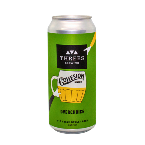 スリーズブリューイング / オーバーチョイス (11°P Czech Style Lager) 473ml缶 [Threes Brewing / Overchoice]