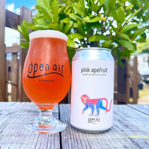 オープンエア / ピンクエイプフルーツ (grapefruit and hibiscus pale ale) 350ml缶 [open air / pink apefruit]