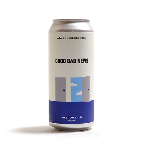 スリーズブリューイング / グッドバッドニュース (West Coast IPA) 473ml缶 [Threes Brewing / Good Bad News]