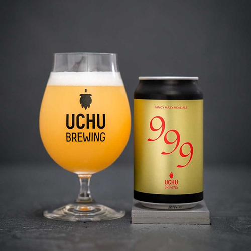 うちゅうブルーイング / 999 (Fancy Hazy Real Ale) 350ml缶 [UCHU BREWING / 999]