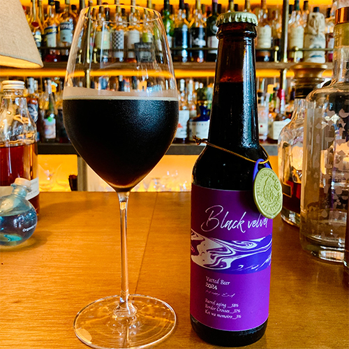 反射炉ビヤ / ブラック・ベルベット (Vatted Beer / Barrel Aging kopi luwak Stout) 330ml瓶 [Hansharo Beer / Black velvet]