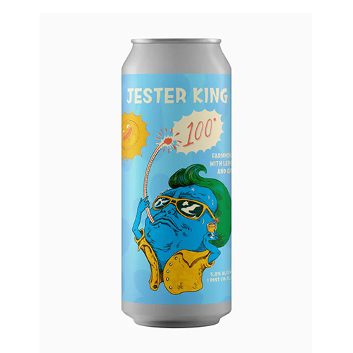 ジェスターキング / 100デグリーズ (Shandy-Style Farmhouse Ale with Lemon Peel & Ginger) 473ml缶 [Jester King / 100°]