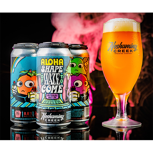 ネシャミニークリーク / アロハ・シェイプ・オブ・ヘイズ・トゥ・カム (DDH Hazy Imperial IPA w/Passion Fruit, Orange & Guava) 473ml缶 [Neshaminy Creek Brewing / Aloha Shape of Haze To Come]