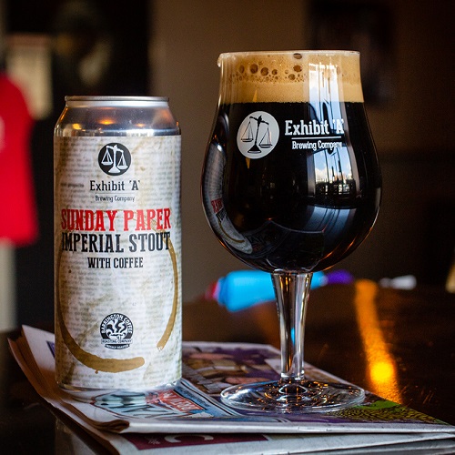 エグジビットエー / サンデーペーパー (Imperial Stout) 473ml缶 [Exhibit 'A' Brewing / Sunday Paper]
