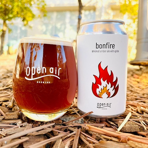 オープンエア / ボンファイア (smoked amber ale with gobo) 350ml缶 [open air / bornfire]